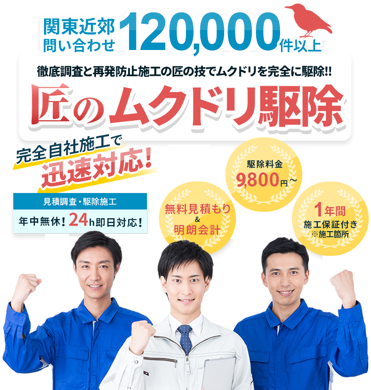 関東近郊問い合わせ 120,000件以上